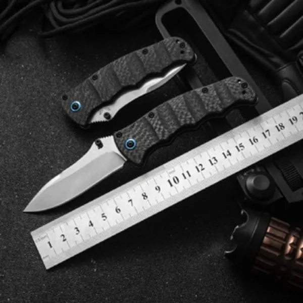 Butterfly In Knife BM-484 484S-1 M390 Blade Carbon Fiber Handle Hunting Folding Pocket Knife Hunting Fishing EDC Survival Tool