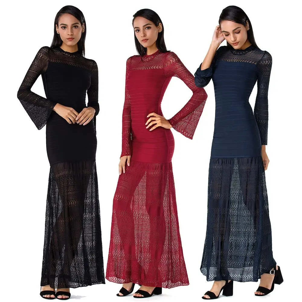 Новинка 2020 изящное элегантное винно красное женское Бандажное Платье макси с