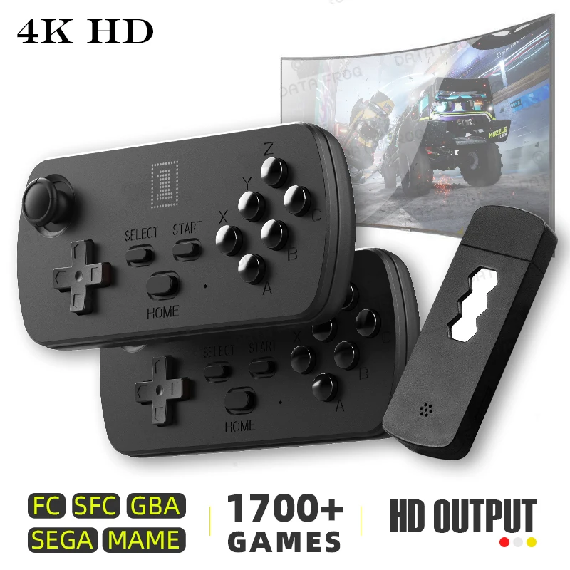 Мини-Консоль игровая портативная беспроводная 8/16 ГБ 1700/3500 встроенных