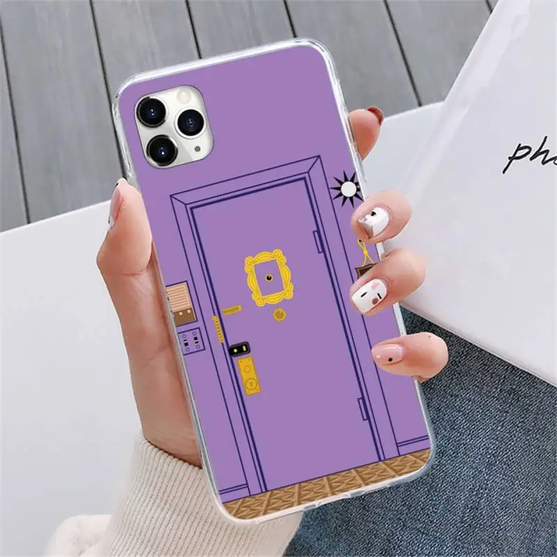 

friends tv series Purple door Phone Case For iphone 12 5 5s 5c se 6 6s 7 8 plus x xs xr 11 pro max mini