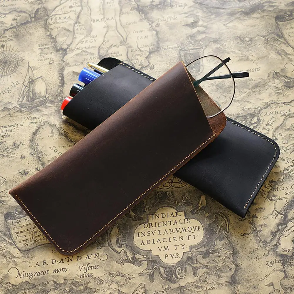 

Washable Faux Leather Exquisite Workmanship Eyeglasses Box for Office