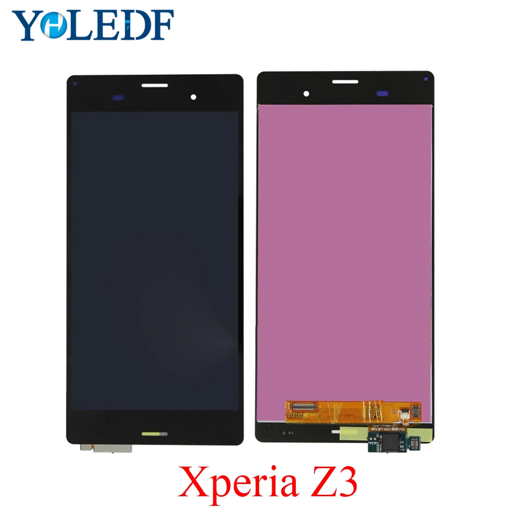 Качество AAA TELA для SONY Xperia панель Z3 D6603 D6633 D6653 L55T двойной ЖК-дисплей сенсорный экран