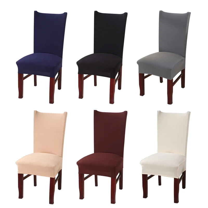 Эластичные чехлы на кресла из спандекса эластичные однотонный чехол сиденье для