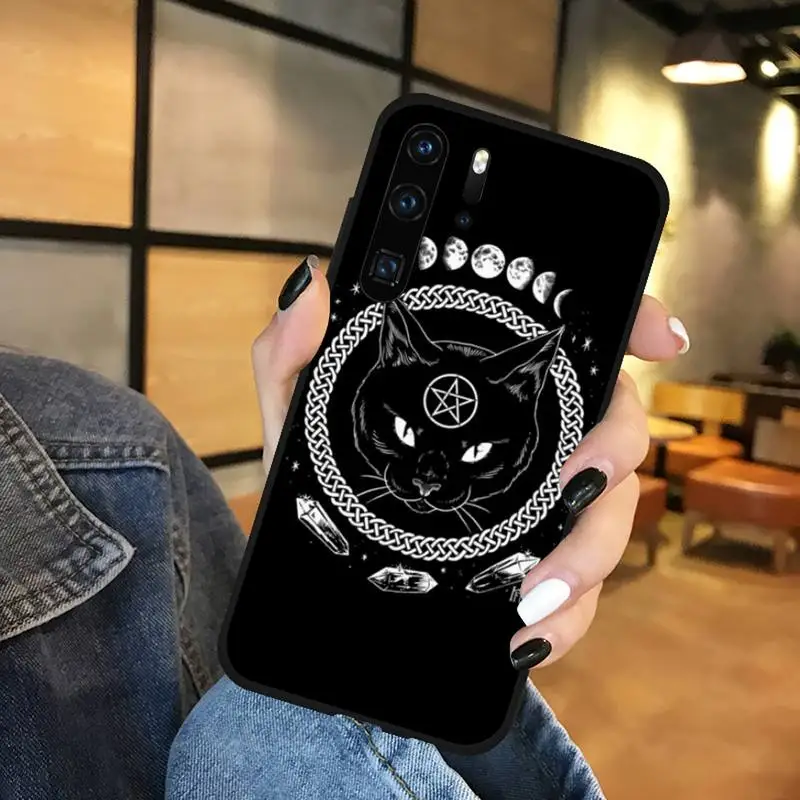 

Witches moon Tarot Mystery totem Phone Cases Funda For Huawei P9 P10 P20 P30 Lite 2016 2017 2019 plus pro P smart