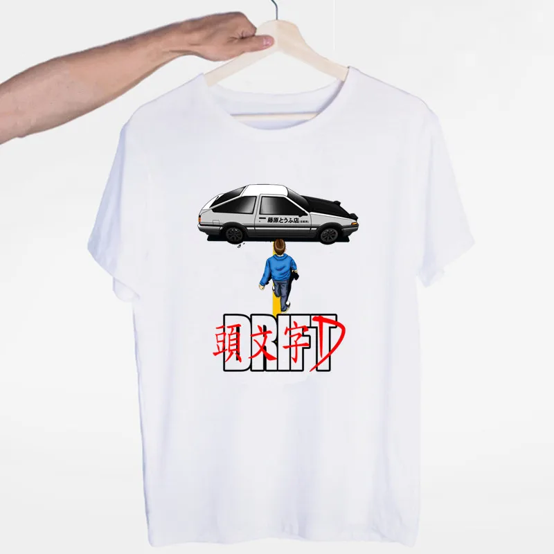 Футболка AE86 Initial D Мужская/женская с круглым вырезом и короткими рукавами|Мужские