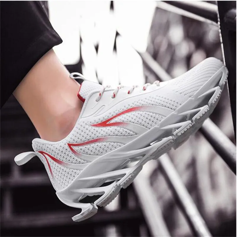 

Men Sneakers Breathable Running Shoes Men Fashion Brand Designer Zapatillas Hombre Deportiva Bounce Training Outdoor Sport Shoes