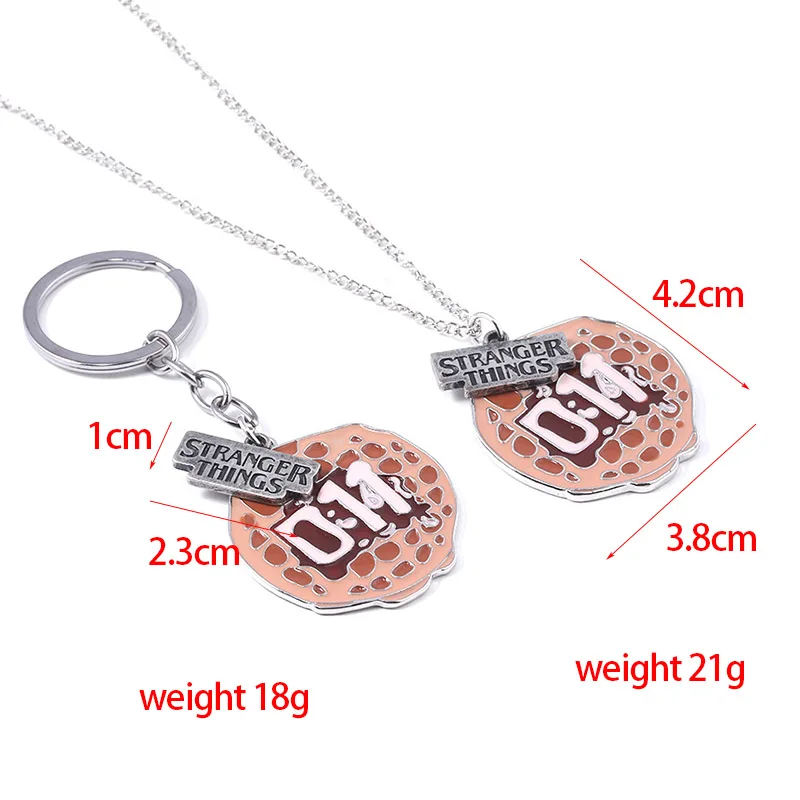 

Stranger Things Waffles Pendant Necklace Letter Logo Handstamped Alphabet Light Wall Monster Charms Choker Necklace Jewelry