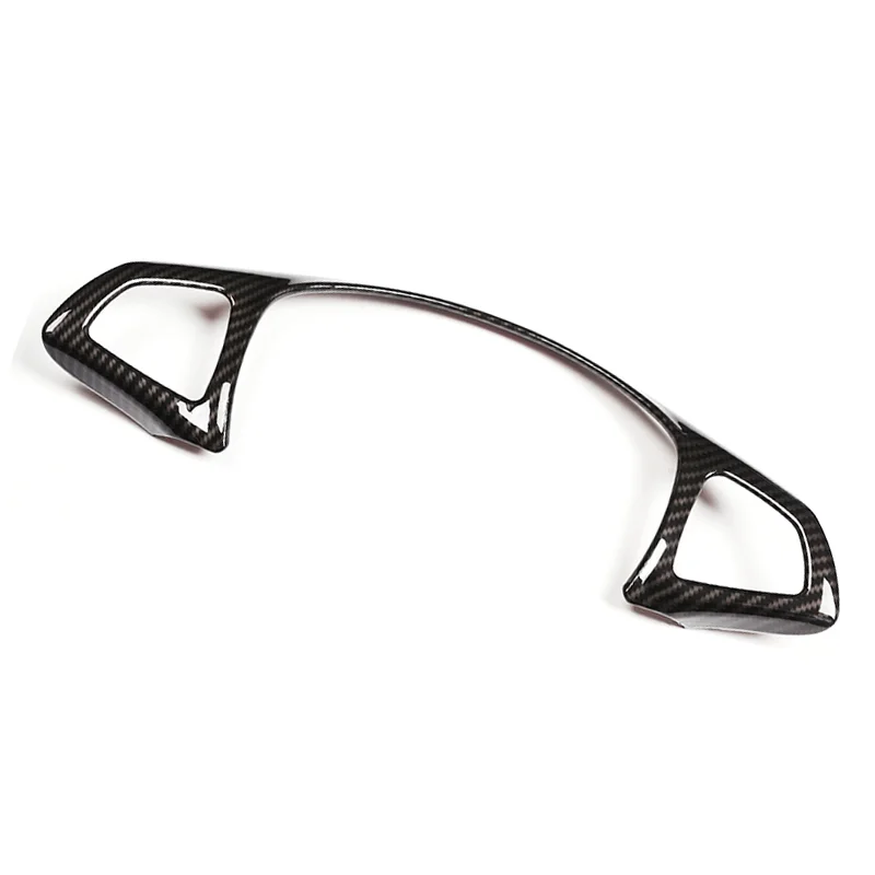 

For Mercedes Benz C E GLC CLA Class W205 W213 X253 Carbon Fiber Texture Car Steering Wheel Frame Cover