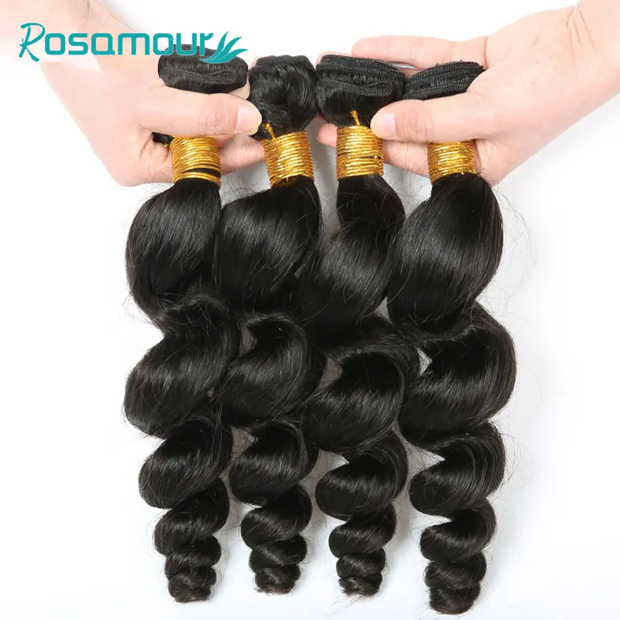 Волосы Rosamour бразильские волосы Remy свободные волнистые пучки 100% натуральные