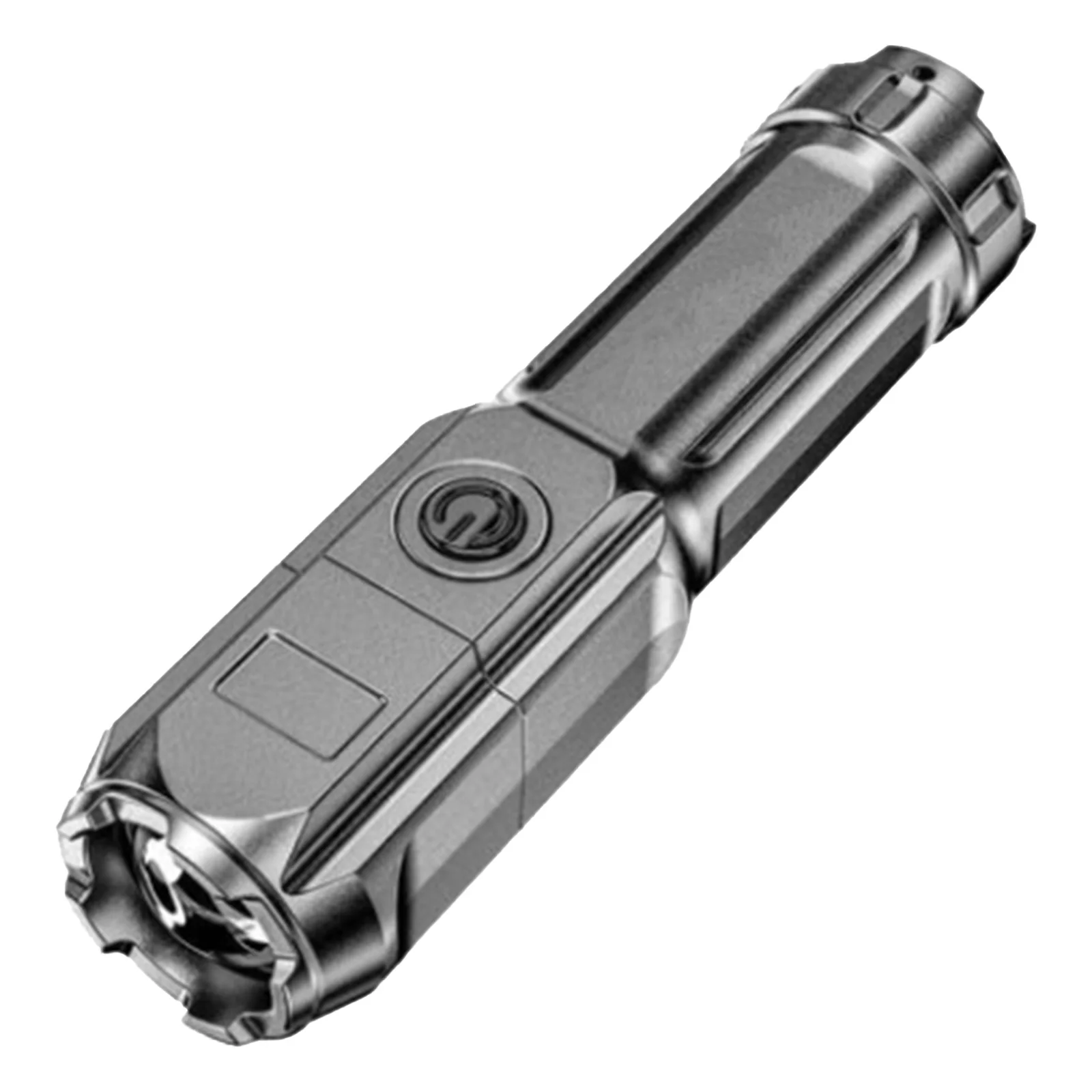 

Outdoor Portable Flashlight USB Rechargeable Torch Fixed Focus Flashlight Water Resistant Ultra-Bright Long-Range Zoom