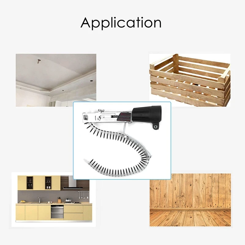 

Chain Nail Adapter,for Electric Drill, Cordless Power Drill Attachment, Auto-Feed Head & Chain for Electric Screwdriver