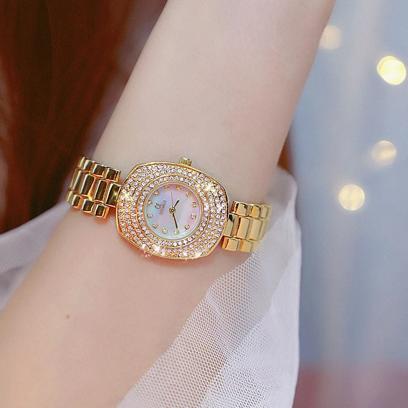 

Bs Women Watches 2020 Luxury Brand Dress Elegant Ladies Wristwatch Diamond Watches Women Stainless Steel Relogio Feminino 2021