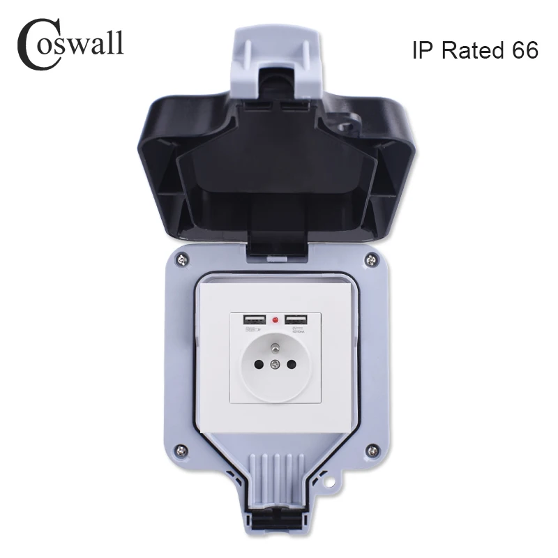 Coswall IP66 всепогодный Водонепроницаемый анти УФ защита от пыли на открытом воздухе