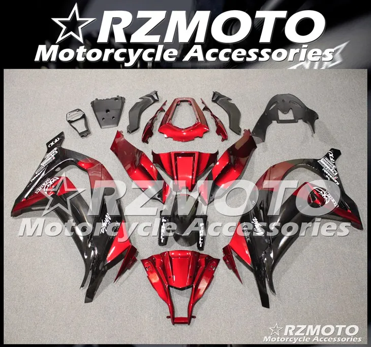 

New ABS Motorcycle whole Fairings kit Fit for Kawasaki Ninja ZX-10R 11 12 13 14 15 ZX10R 2011 2012 2013 2014 2015 red gray
