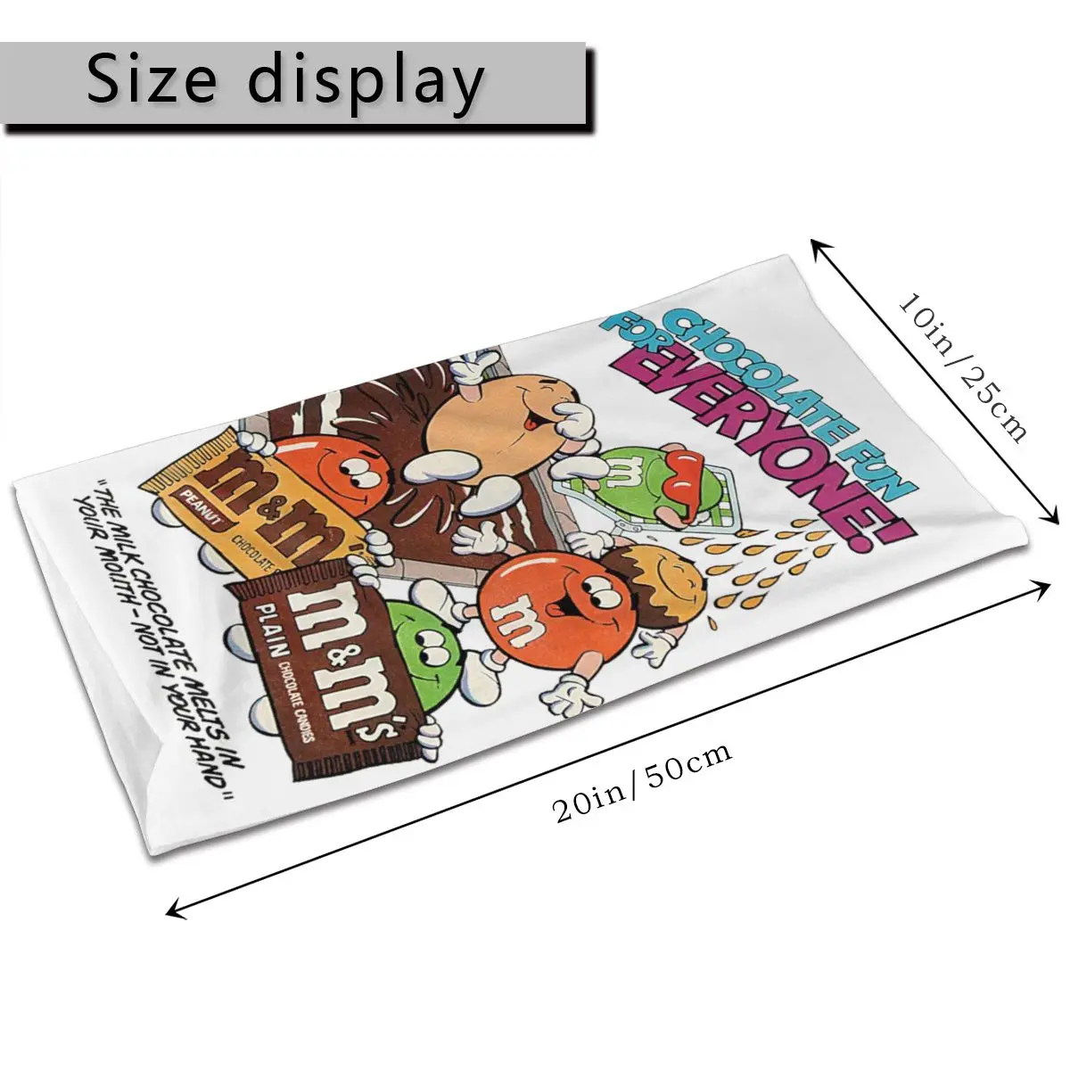 M &amp M's Chocolate Fun для всех шарф маска лица на шею Хэллоуина Балаклава бандана