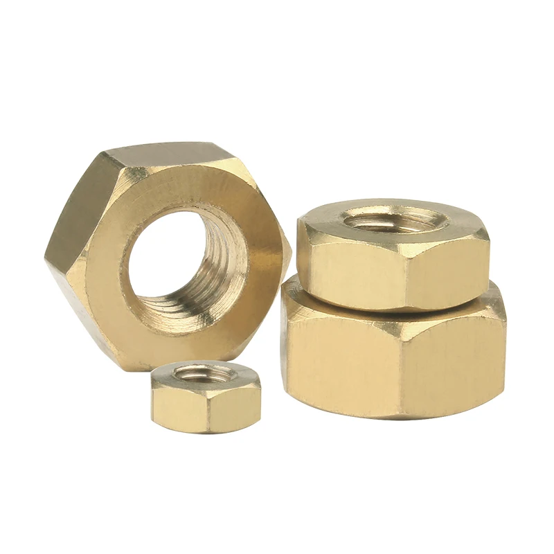 

5/100pcs DIN934 Solid Brass Copper Hex Hexagon Nut for M1 M1.2 M1.4 M1.6 M2 M2.5 M3 M4 M5 M6 M8 M10 M12 Screw Bolt Metric Thread