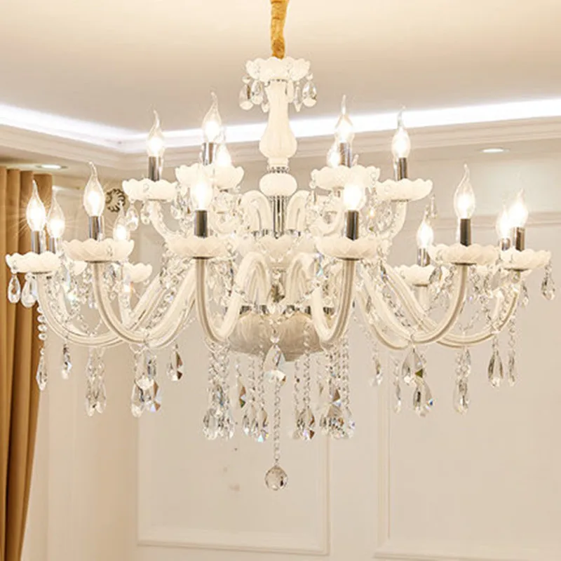 Хрустальные люстры в европейском стиле современные светодиодные лампы для