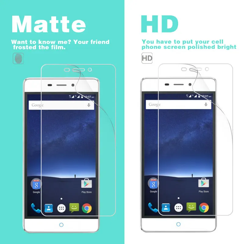 Прозрачная глянцевая пленка HD для ZTE U5s U817 U818 U819 U879 U956 U960E U985 V Plus V2 Lite V220 V5, Матовая Антибликовая пленка + ткань