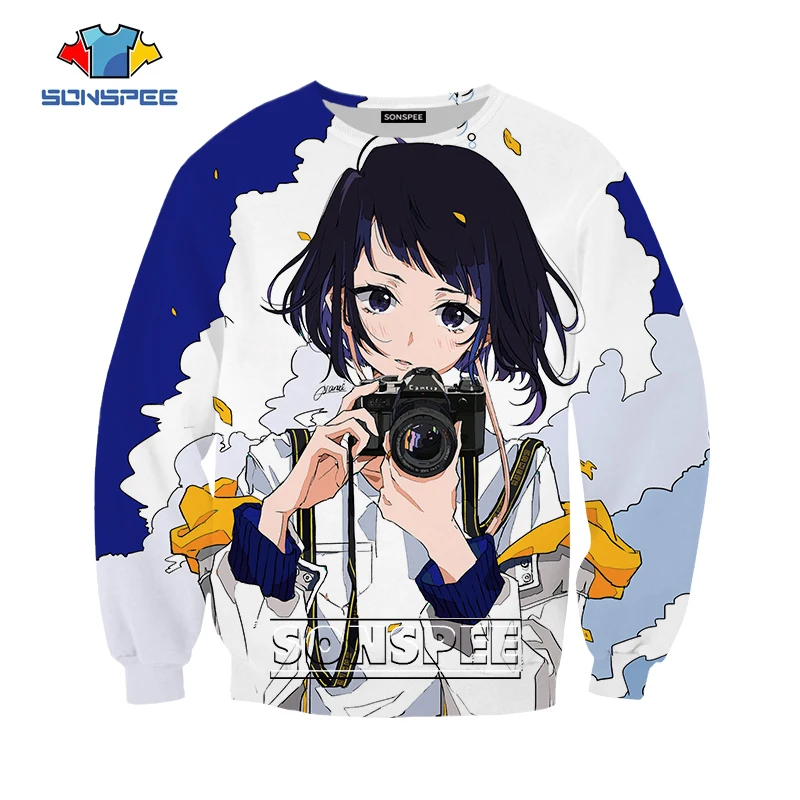 

SONSPEEMy Hero Academia Sweatshirt Men Women Dabi Hoodies 3D Print Anime Long Sleeve Hip Hop Harajuku Street Top O Neck Pullover