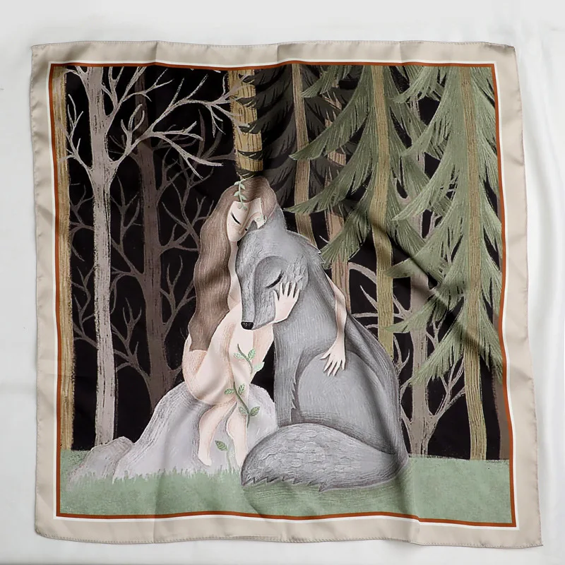 Хит 2020 Новое поступление Однотонный женский шарф летние шелковые Шарфы Шали