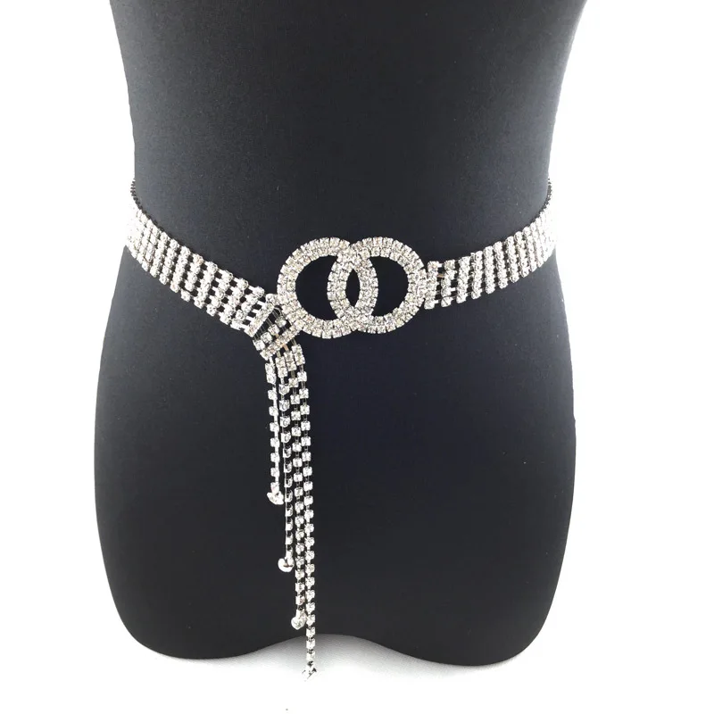 

2021 New Water Drill Full Diamond Ladies With Ladies With Inlaid Crystal Diamond Waist Chain Fashion Style YD2517