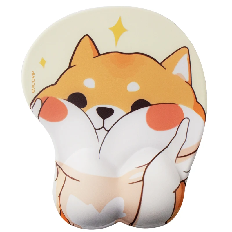 

3D Ergonomic Mouse Pad with Wrist Rest Cartoon Cat Non-slip Mouse Mat EVA Wristband for Game Computer Office PC Mousepads