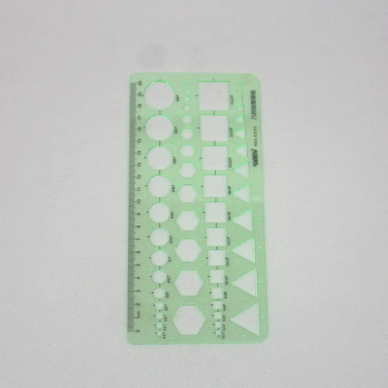 6 pcs/set Rule Transparent Drawing Template Tool Architectural Design Ruler Stencil Measuring | Канцтовары для офиса и дома