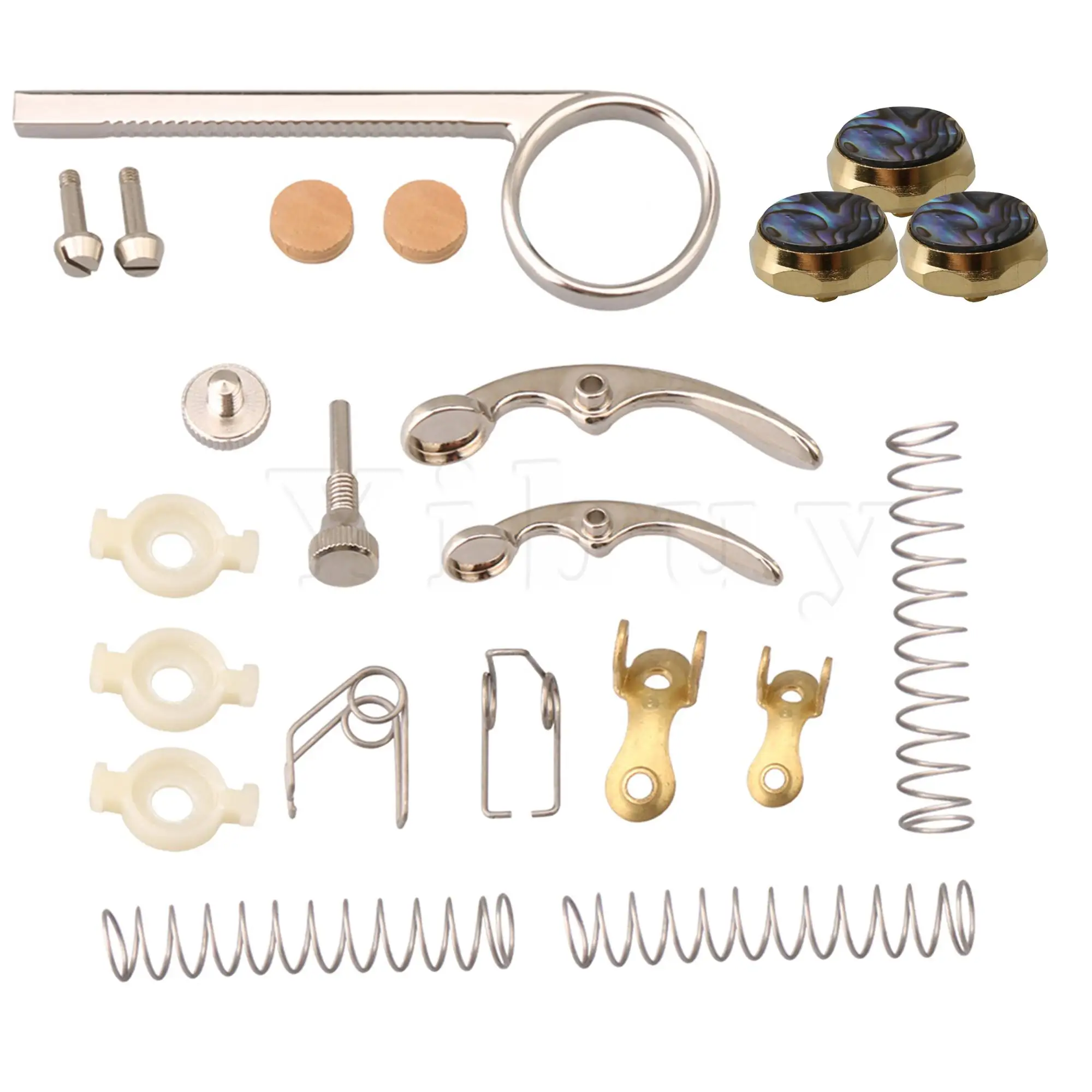 

Yibuy 21PCS Trumpet Drain Valve Key Repair Tool w/ Hexagon Finger Key Buttons