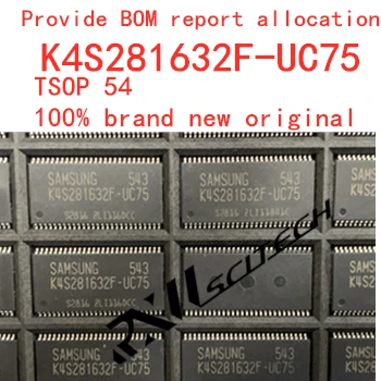 

Новинка 100%, зернистость памяти K4S281632F-UC75 tsop54 128 Мб, F-die SDRAM, улучшенная память маршрутизации, обеспечивает BOM распределение