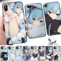manga cute girl nekoha shizuku phone case for iphone 11 12 13 mini pro xs max 8 7 6 6s plus x 5s se 2020 xr case