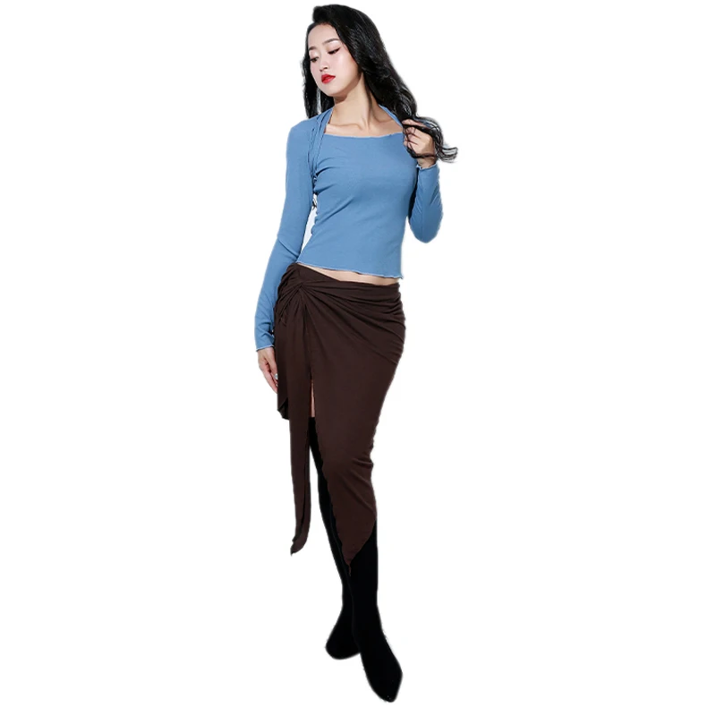 Женский костюм для танца живота комплект из 2 предметов топ и юбка практичная