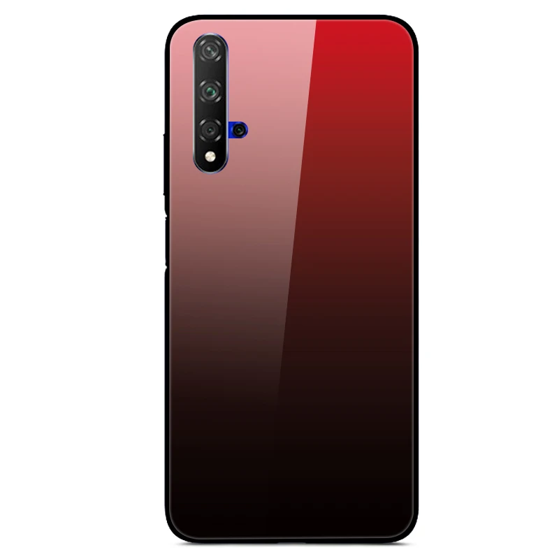 40 Закаленное стекло Чехол для Huawei Honor 20 Case Жесткий ПК Красочный чехол для Huawei Honor 20 Pro 20S Бампер чехол на телефона хонор20 20про - Цвет: 40