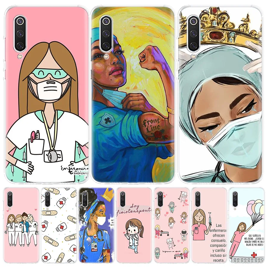 

Funny Medicine Nurse Doctor Silicon Call Phone Case For Xiaomi Redmi Note 10 Pro 11 9 10S 8 9S 11S 11T 8T 7 9A 9C 9T 7A 8A Cover