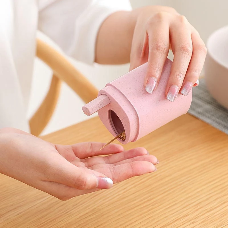 

Square Pressing Automatic Transparent Toothpick Holder, Toothpick Holder, Toothpick Box, Household Storage Container