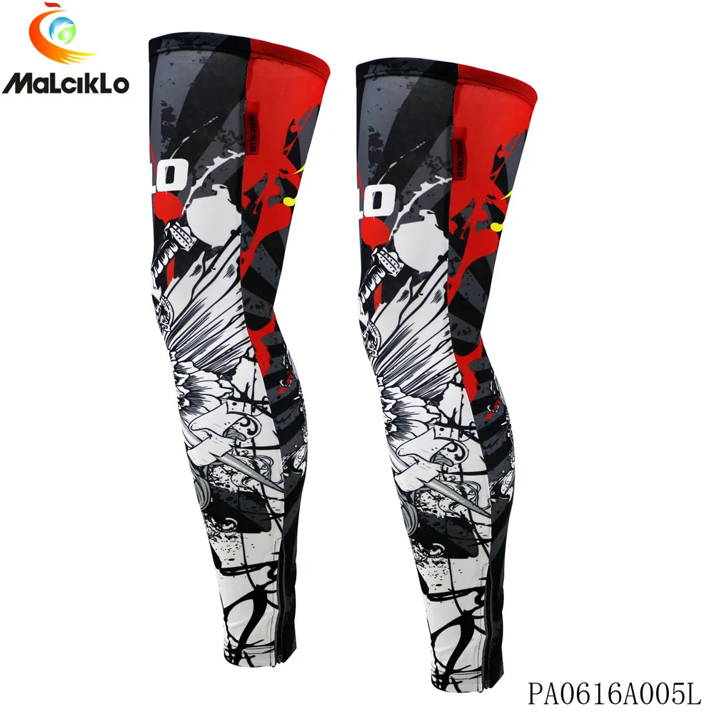 Aquecedores de Perna Mangas de Segurança Esportes ao ar Malciklo Anti Ciclismo Crânio Homem Joelho Protetor Perna Livre Futebol Correndo Leggings Uv400