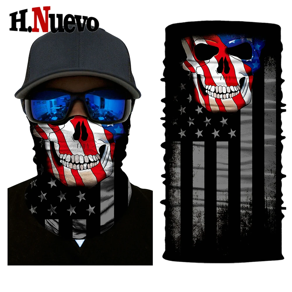 

Sport Biker Motor Scary Mask Balaclava Women Man Militar Tactical Motorcycle Skull Face Masks Shield Durag Masque Moto Bandana