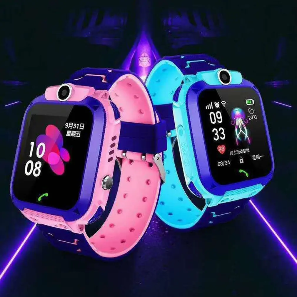 smart watch for kids q12 smart watches for boys girl smartwatch gps tracker watch wrist mobile camera cell phone best gift free global shipping