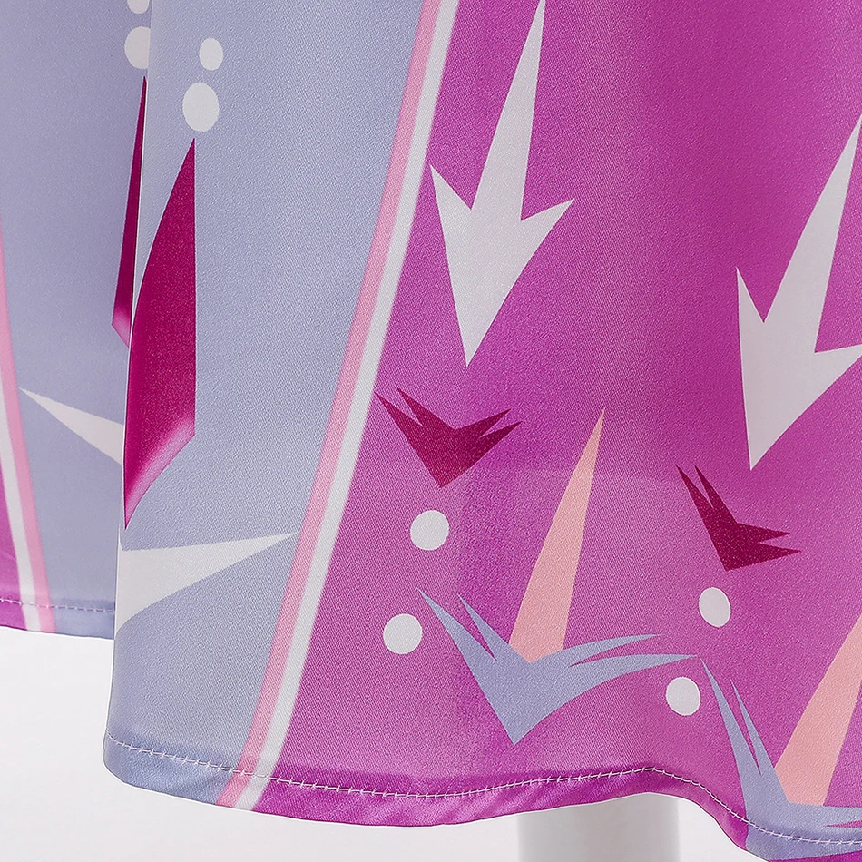 

New Coronation Elsa 2 Dress For Girls Carnival Party Cosplay Costumes Kids Long Sleeve Print Princess Dress Up Children Clothing