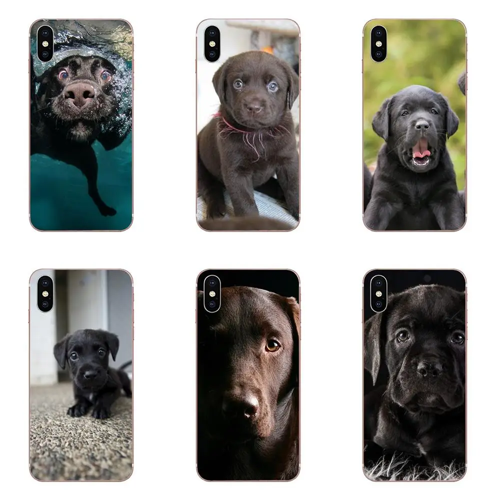 Ультратонкие чехлы для Sony Xperia XZS XA1 L1 XA X Z Z1 Z2 Z3 Z4 Z5 XZ1 Compact E5 XZ Premium Black Labrador Puppies