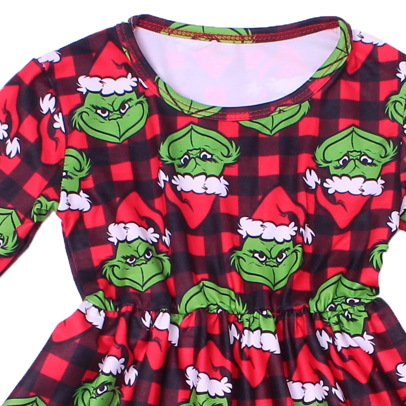 Новое поступление платье для маленьких девочек осенне-зимнее детское красное