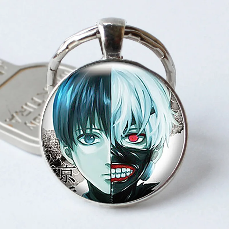 

Japanese Cartoon Anime Tokyo Ghoul Keychain Vitreous Metal Key Chain Sasaki Bei Key Chain Fan Gift Key Ring
