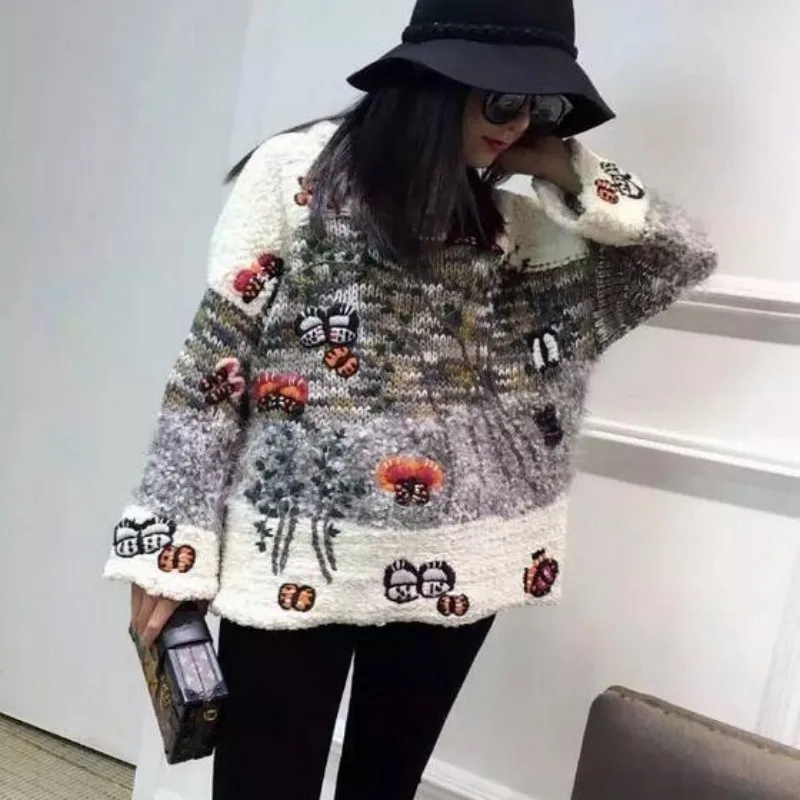 Свитер женский кашемировый зимний оверсайз | Женская одежда