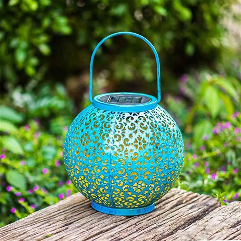 Солнечный светильник s уличный подвесной садовый фонарь металлический