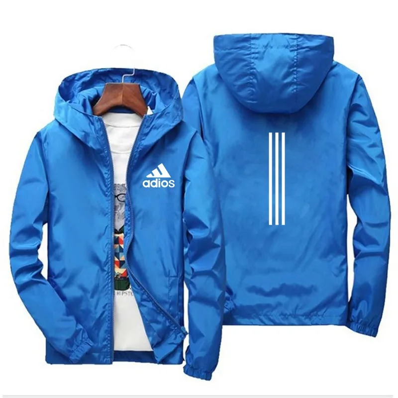 

Men`s Windbreaker Summer Sun Protection Jacket Outwear Sports Cycling Thin Hooded Coats Men Jaqueta Masculina Brand Clothing