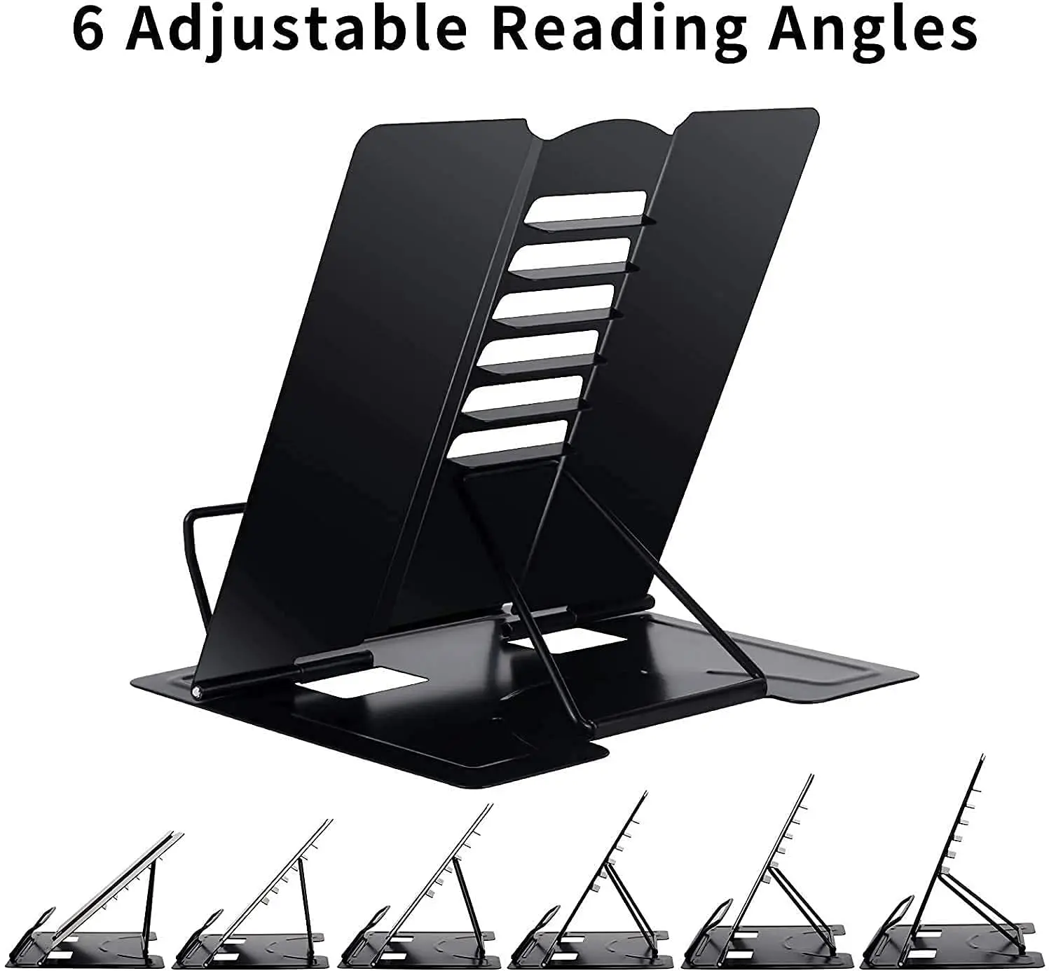 Desk Book Stand Holder for Reading Adjustable Cookbook Heavy Duty Metal Recipes Music Books Tablet | Мебель