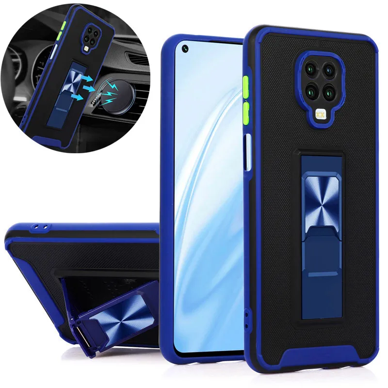 

For Xiaomi Redmi Note 9S Case Shockproof Armor Magnetic Metal Ring Holder Back Cover For Xiaomi Redmi Note 9 Pro Max Note9 9Pro