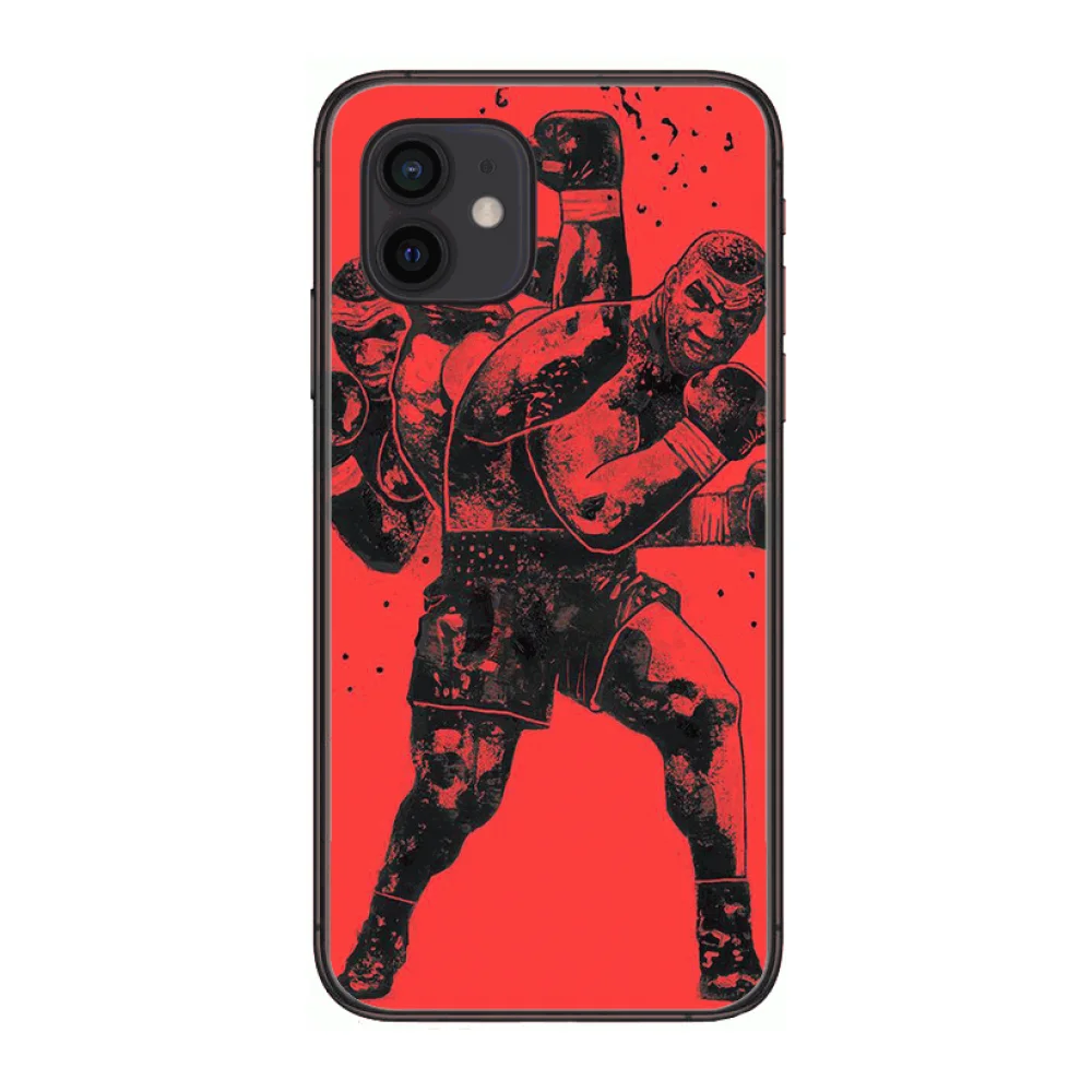 

Celebrity Mike Tyson boxer Cool Style Phone Case cover For iphone 12 pro max 11 8 7 6 s XR PLUS X XS SE 2020 mini black cell