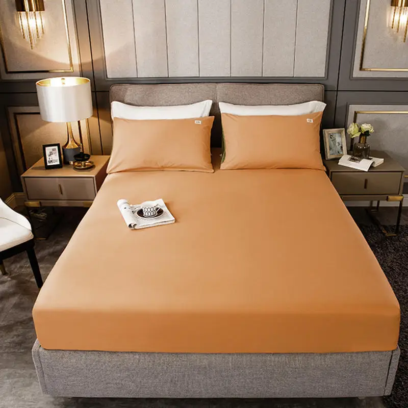 Постельное белье из чистого хлопка простыня с резинкой защита для матраса
