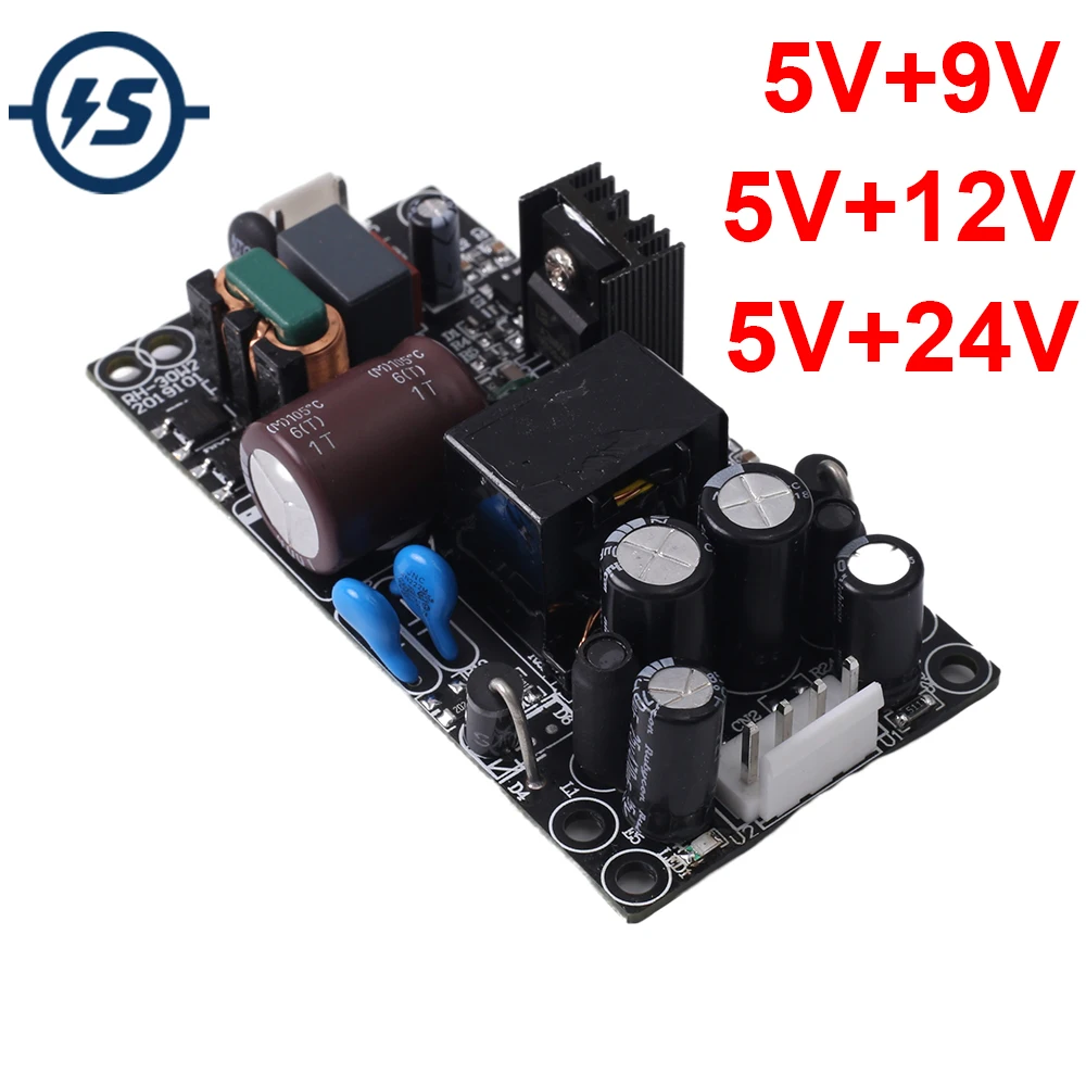 Модуль питания переключателя AC-DC AC 85-265V в DC 5V/9V/12V/24V понижающий двухканальный