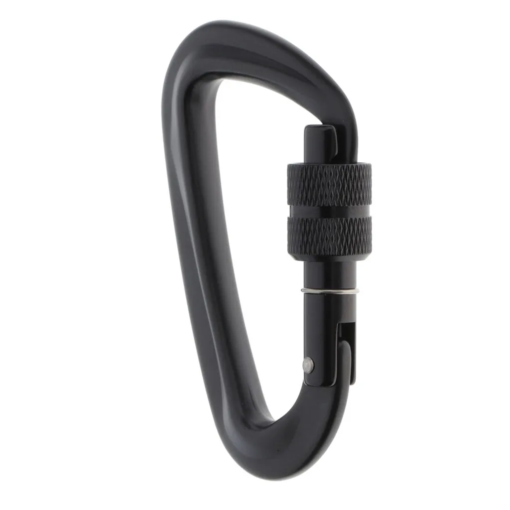 

12KN/5KN Screw Lock Carabiner Durable Strong For Hiking Fishing Camping